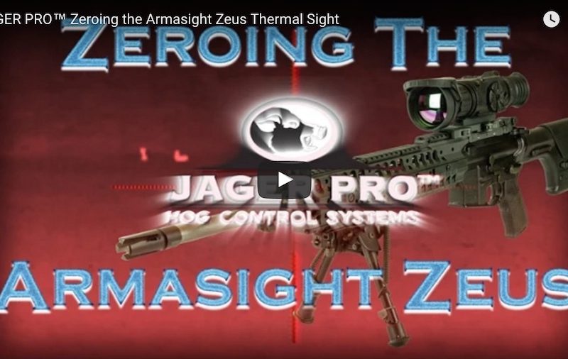Zeroing the Armasight Zeus Thermal Sight Scope