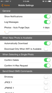Apple App Mobile Settings